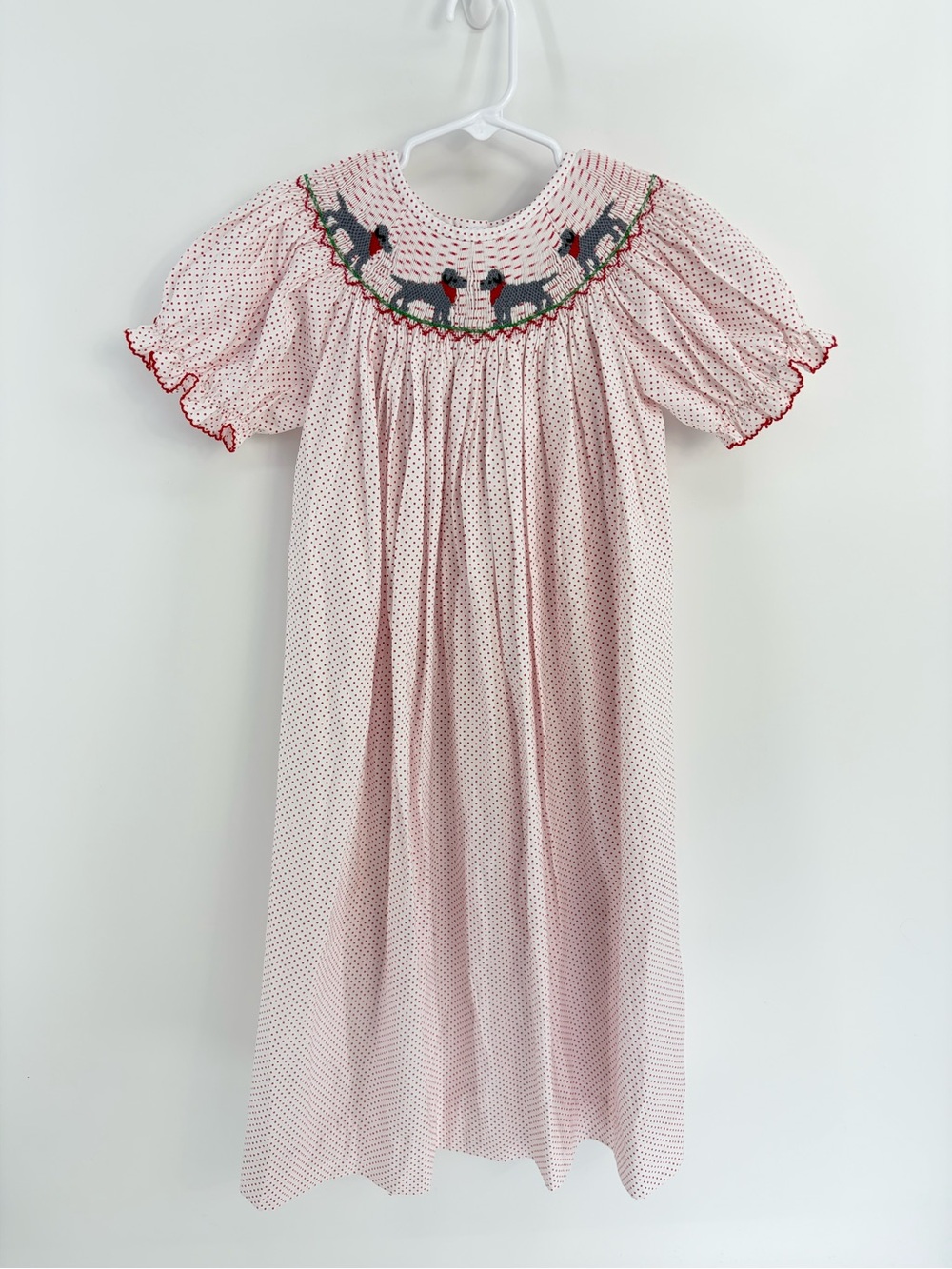 NWT Shrimp and Grits Kids Bishop Smocked Dress - Size 7